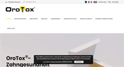 Desktop Screenshot of orotox.de