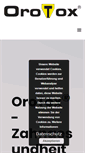 Mobile Screenshot of orotox.de